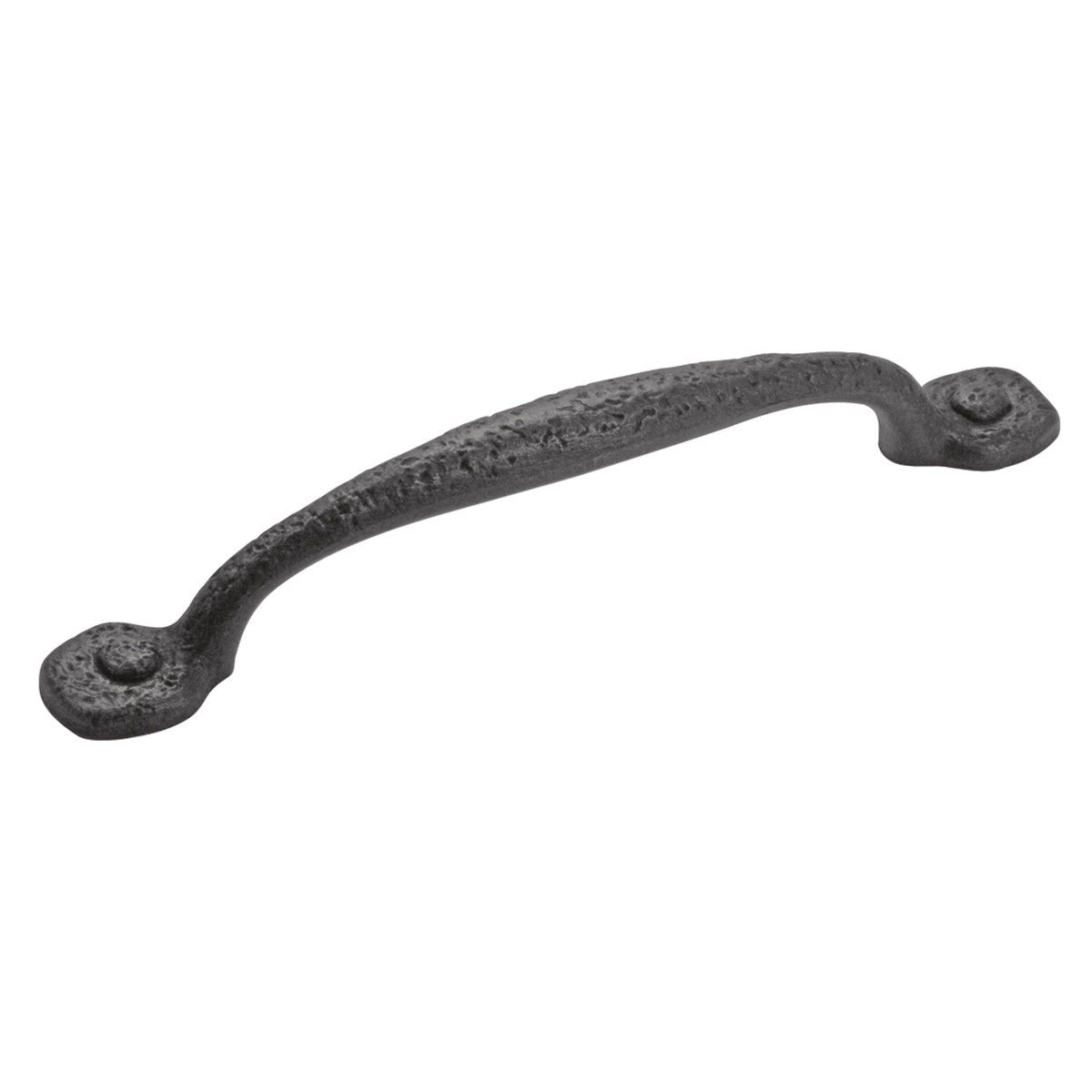 Hickory P3006-BI: 8" cc Refined Rustic Cabinet Pull - Black Iron