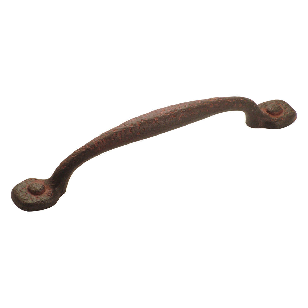 Hickory P3006-RI: 8" cc Refined Rustic Cabinet Pull - Rustic Iron