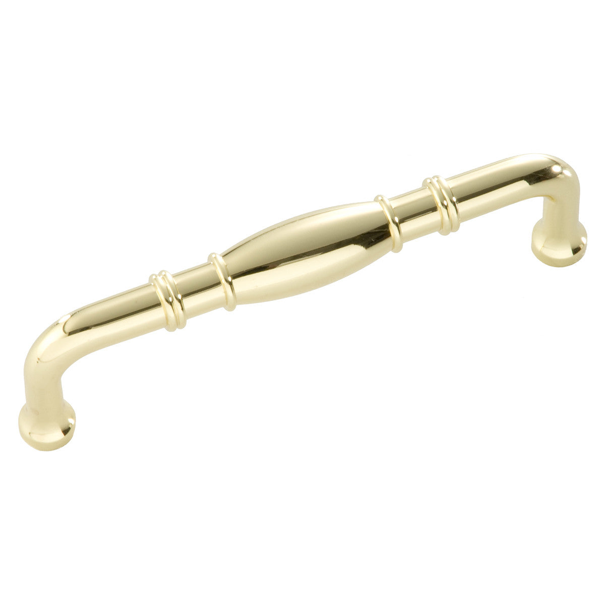 Hickory P3051-PB: 96mm cc Williamsburg Cabinet Pull - Polished Brass
