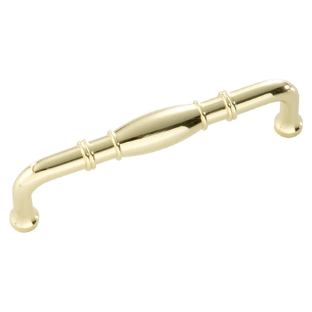 Hickory P3051-PB: 96mm cc Williamsburg Cabinet Pull - Polished Brass