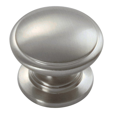 Hickory P3053-15: 1-1/4" Williamsburg Round Cabinet Knob - Satin Nickel