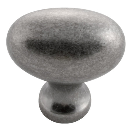 Hickory P3054-BNV: 1-1/4" Williamsburg Oval Cabinet Knob - Black Nickel Vibed