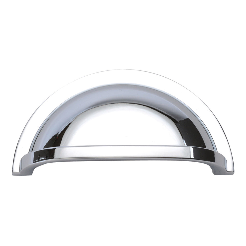 Hickory P3055-CH: 3" cc Williamsburg Cup Cabinet Pull - Polished Chrome