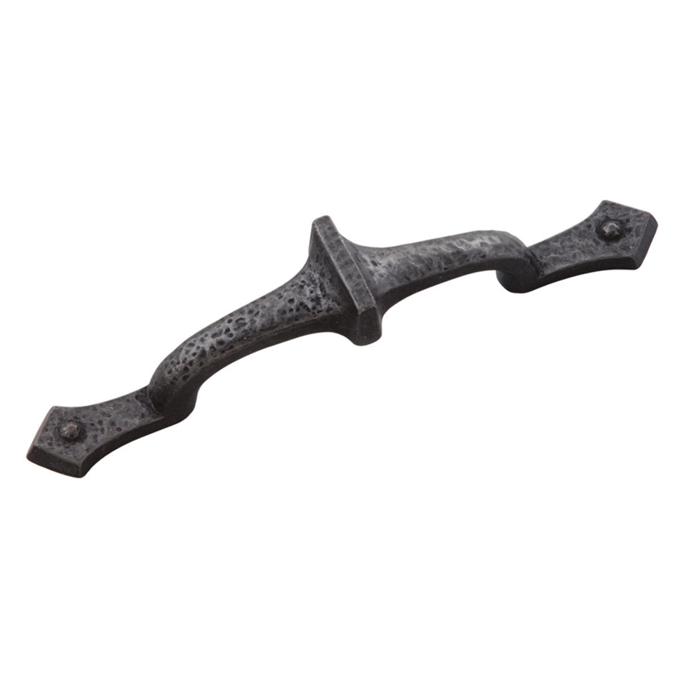 Hickory P3060-BI: 3" cc Mountain Lodge Cabinet Pull - Black Iron