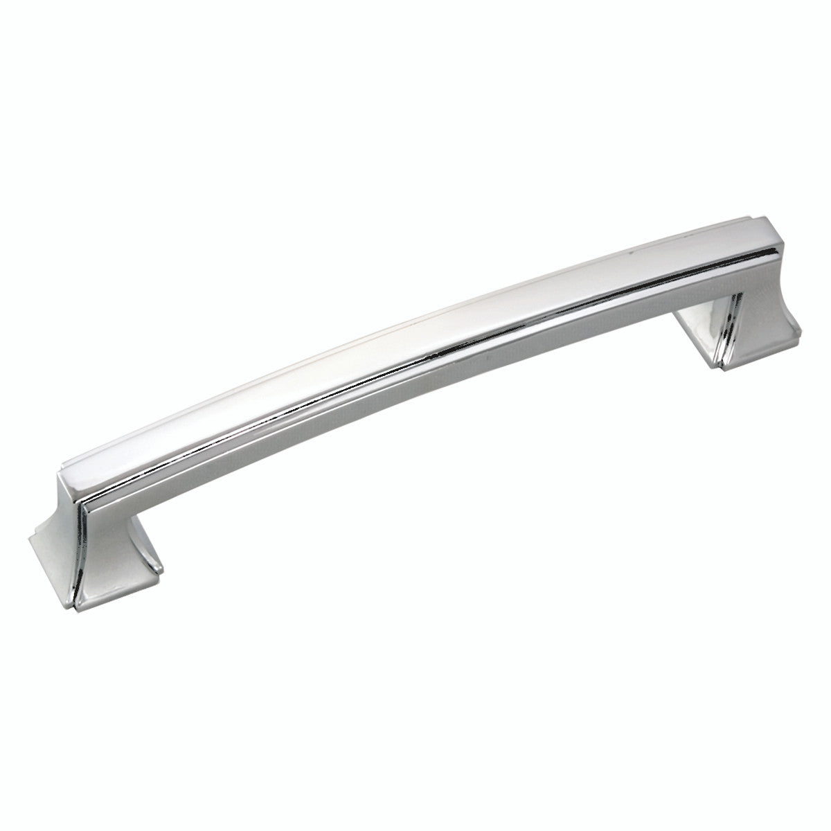Hickory P3233-CH: 128mm cc Bridges Cabinet Pull - Polished Chrome