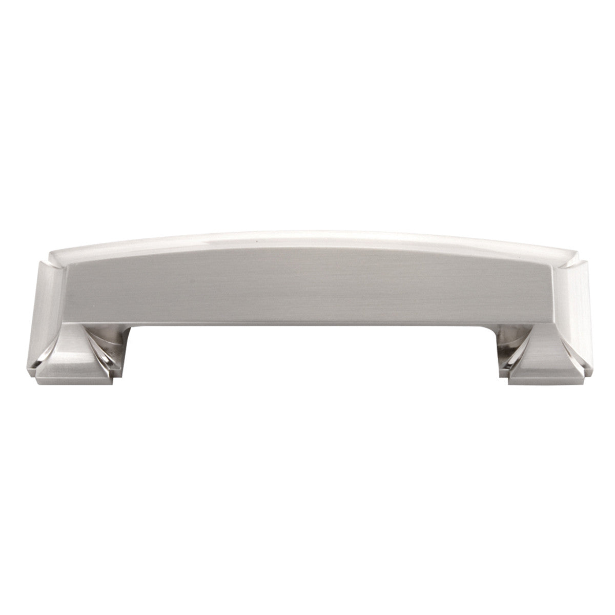 Hickory P3234-SN: 3 and 96mm cc Bridges Cabinet Pull - Satin Nickel
