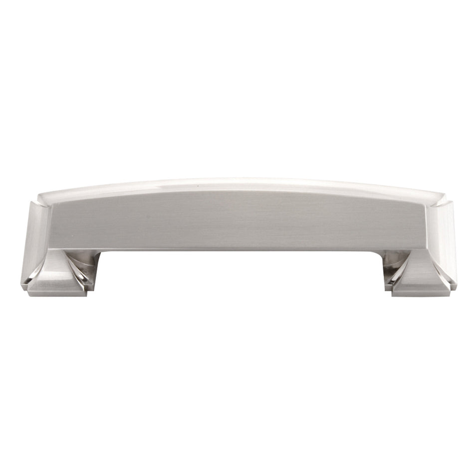 Hickory P3234-SN: 3 and 96mm cc Bridges Cabinet Pull - Satin Nickel