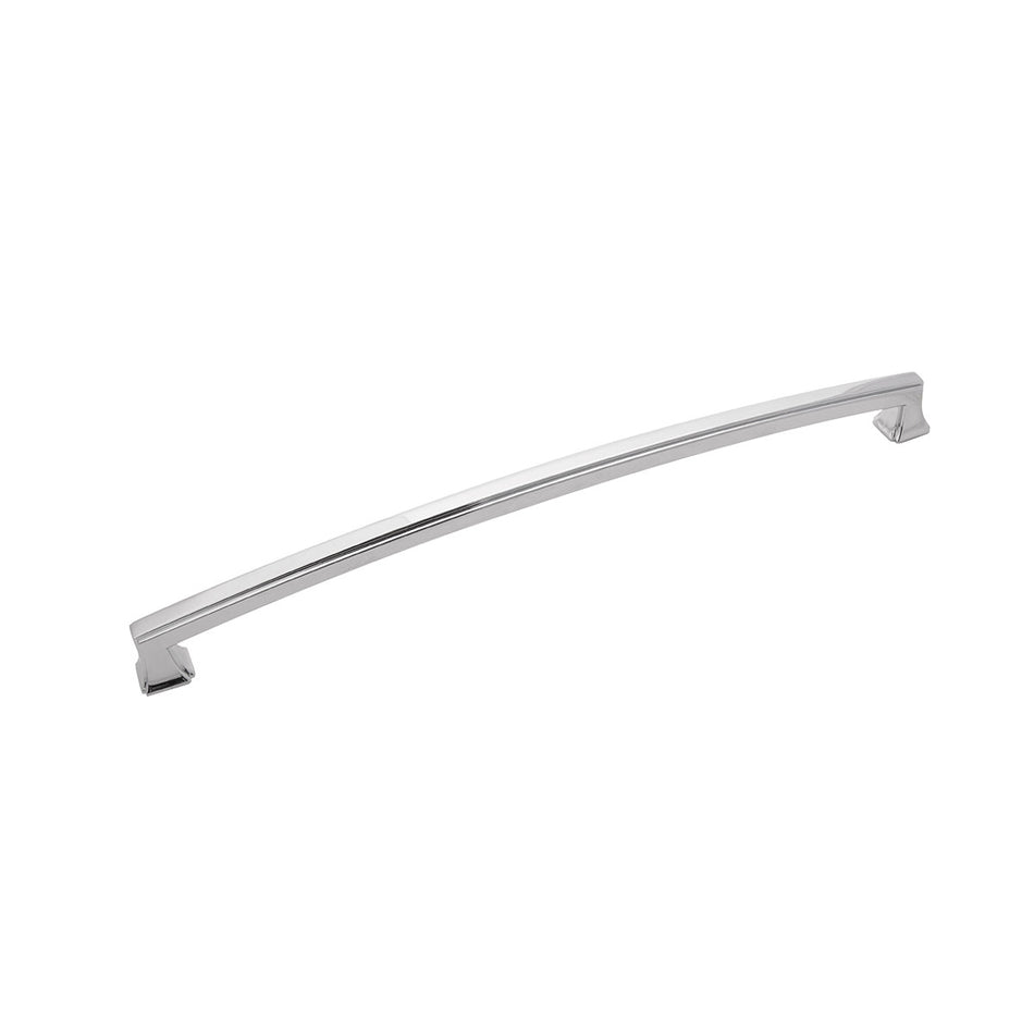 Hickory P3238-CH: 12" cc Bridges Cabinet Pull - Polished Chrome
