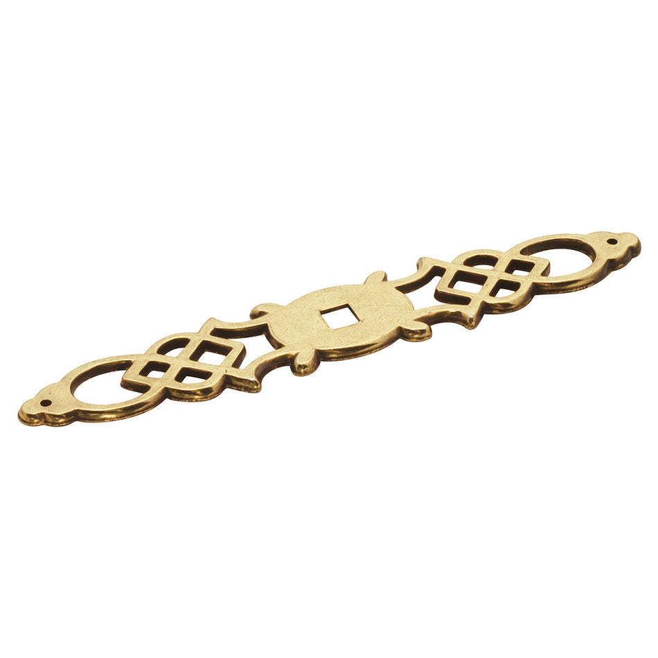 Hickory P326-LP: 5-1/2" Queen Anne Backplate - Lancaster Hand Polished