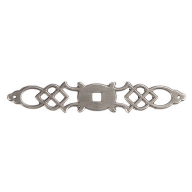 Hickory P326-ST: 5-1/2" Manor House Backplate - Silver Stone