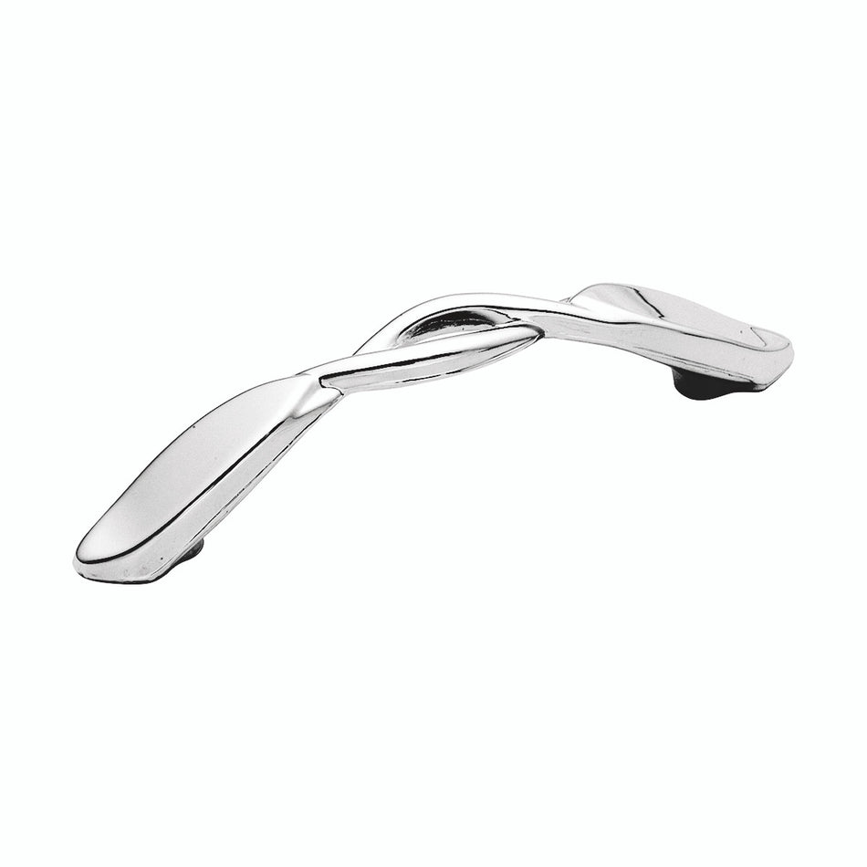 Hickory P335-26: 3" cc Eclipse Cabinet Pull - Polished Chrome