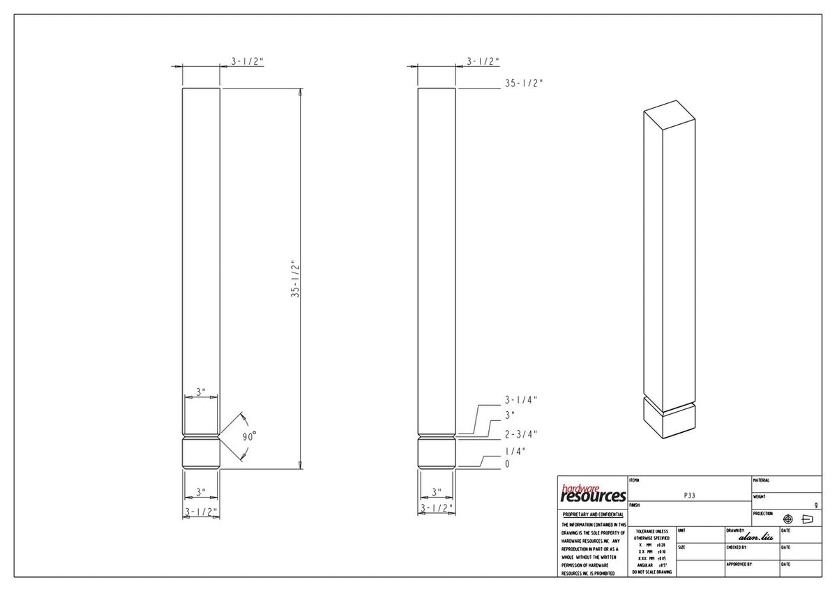 Specification Drawing