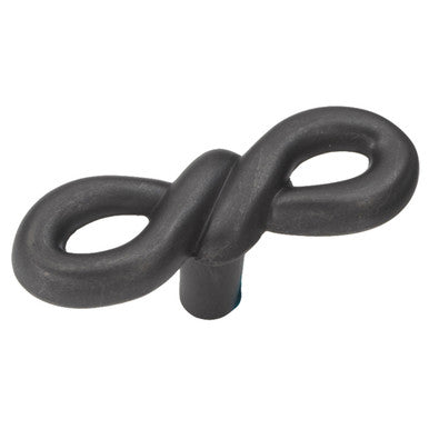 Hickory P3450-BI: 2-1/8" French Twist Cabinet Knob - Black Iron