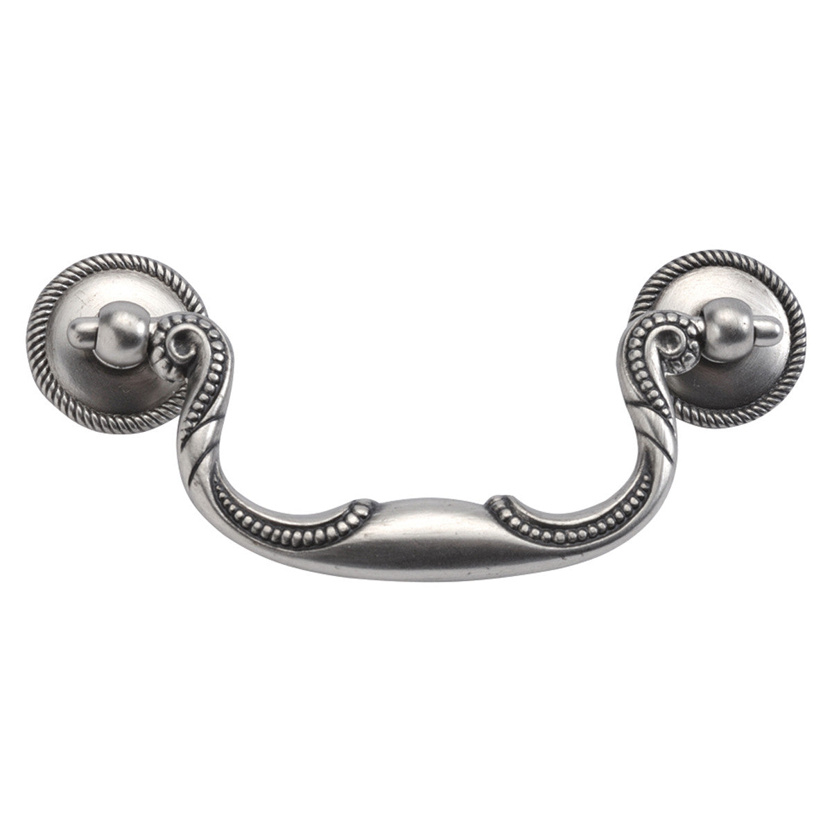 Hickory P3477-ST: 3.5" cc Manor House Cabinet Pull - Silver Stone