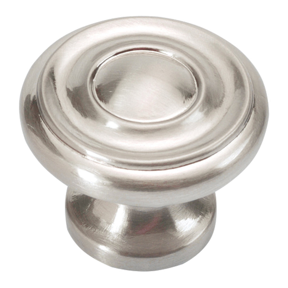 Hickory P3500-SN: 1-1/4" Williamsburg Cabinet Knob - Satin Nickel