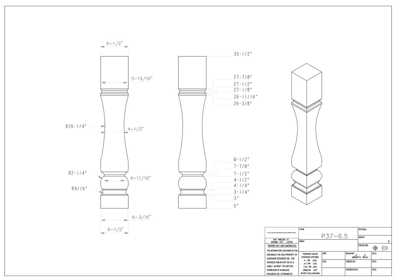 Specification Drawing