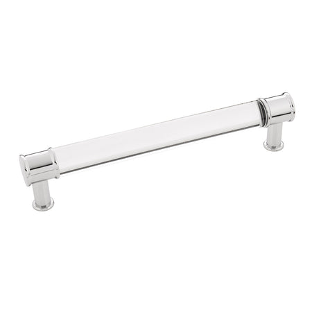 Hickory P3702-CACH: 160mm cc Midway Cabinet Pull - Crysacrylic/Polished Chrome