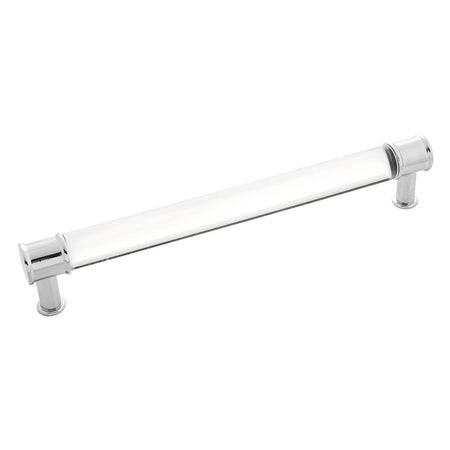 Hickory P3703-CACH: 192mm cc Midway Cabinet Pull - Crysacrylic/Polished Chrome
