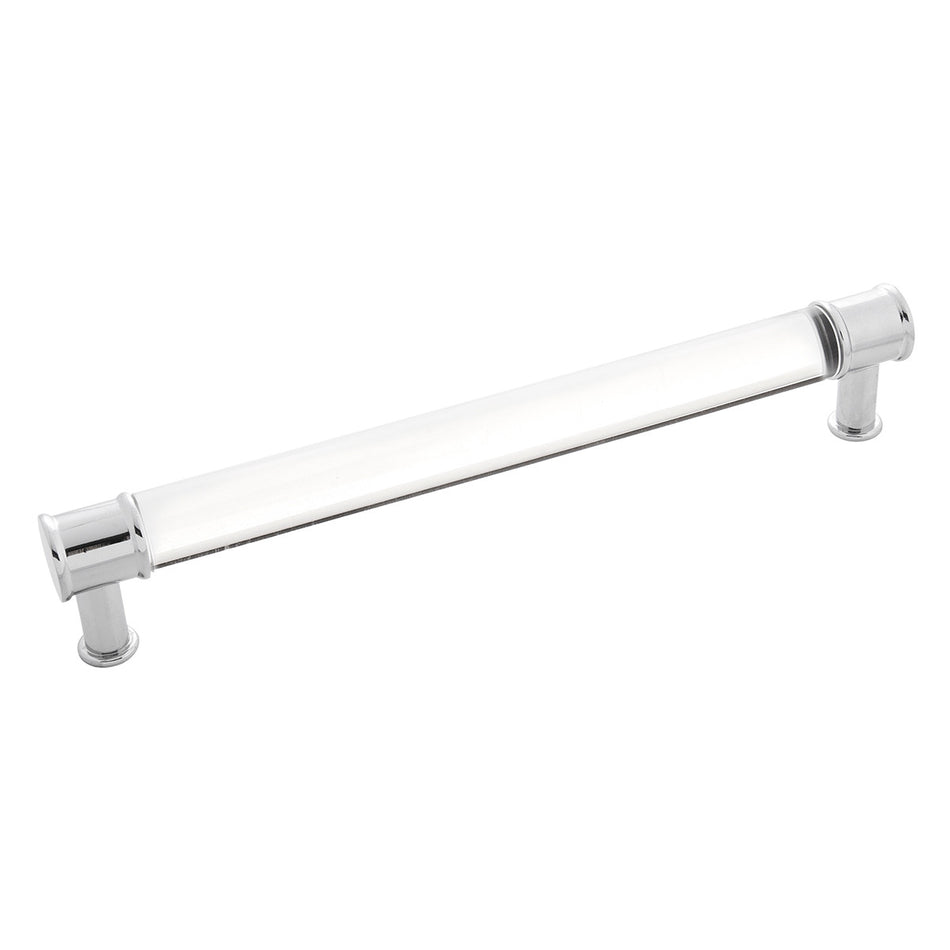 Hickory P3703-CACH: 192mm cc Midway Cabinet Pull - Crysacrylic/Polished Chrome