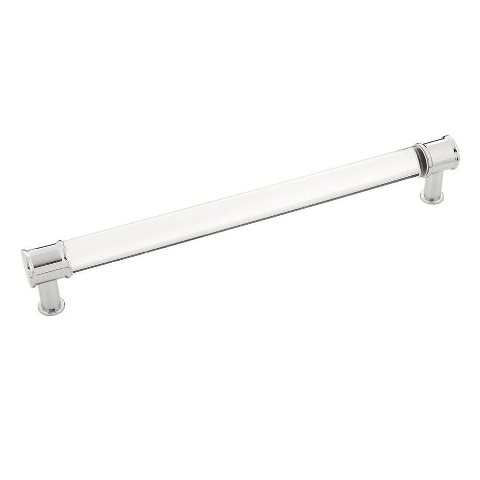 Hickory P3704-CACH: 224mm cc Midway Cabinet Pull - Crysacrylic/Polished Chrome