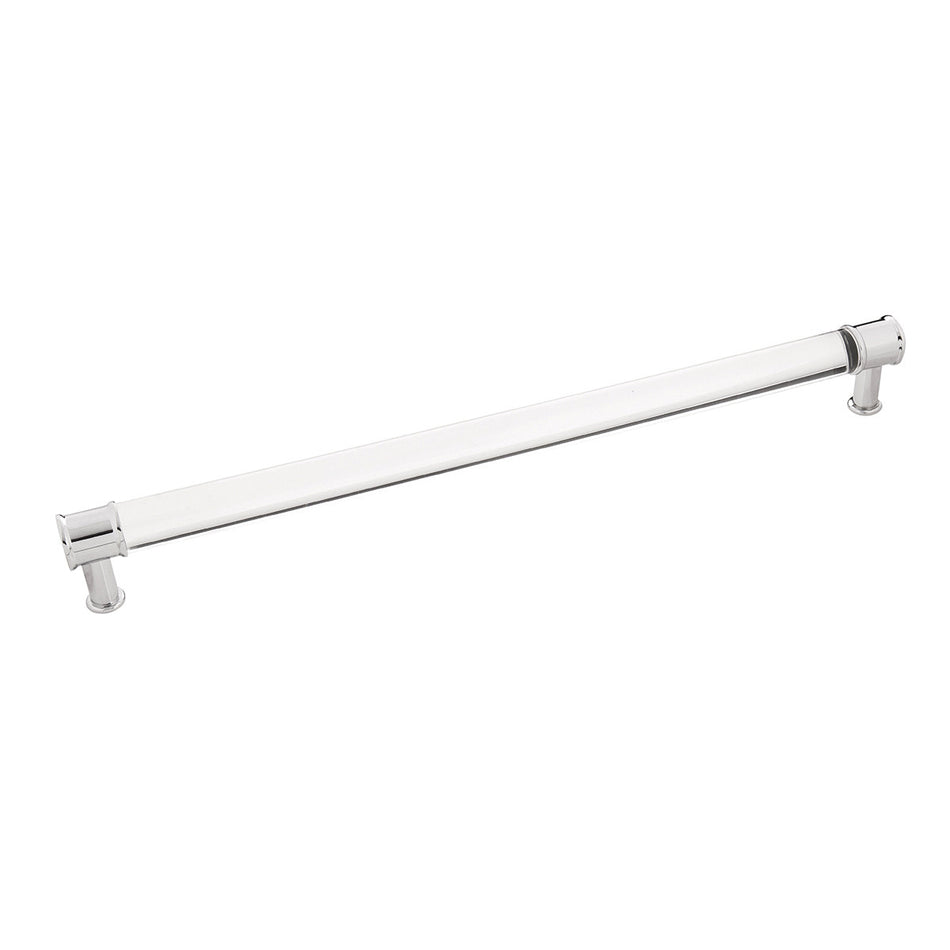 Hickory P3711-CACH: 12" cc Midway Cabinet Pull - Crysacrylic/Polished Chrome