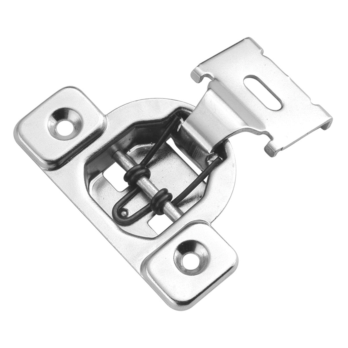 Hickory P5125-14: Concealed/Overlay Self-Closing Cabinet Hinge - Polished Nickel