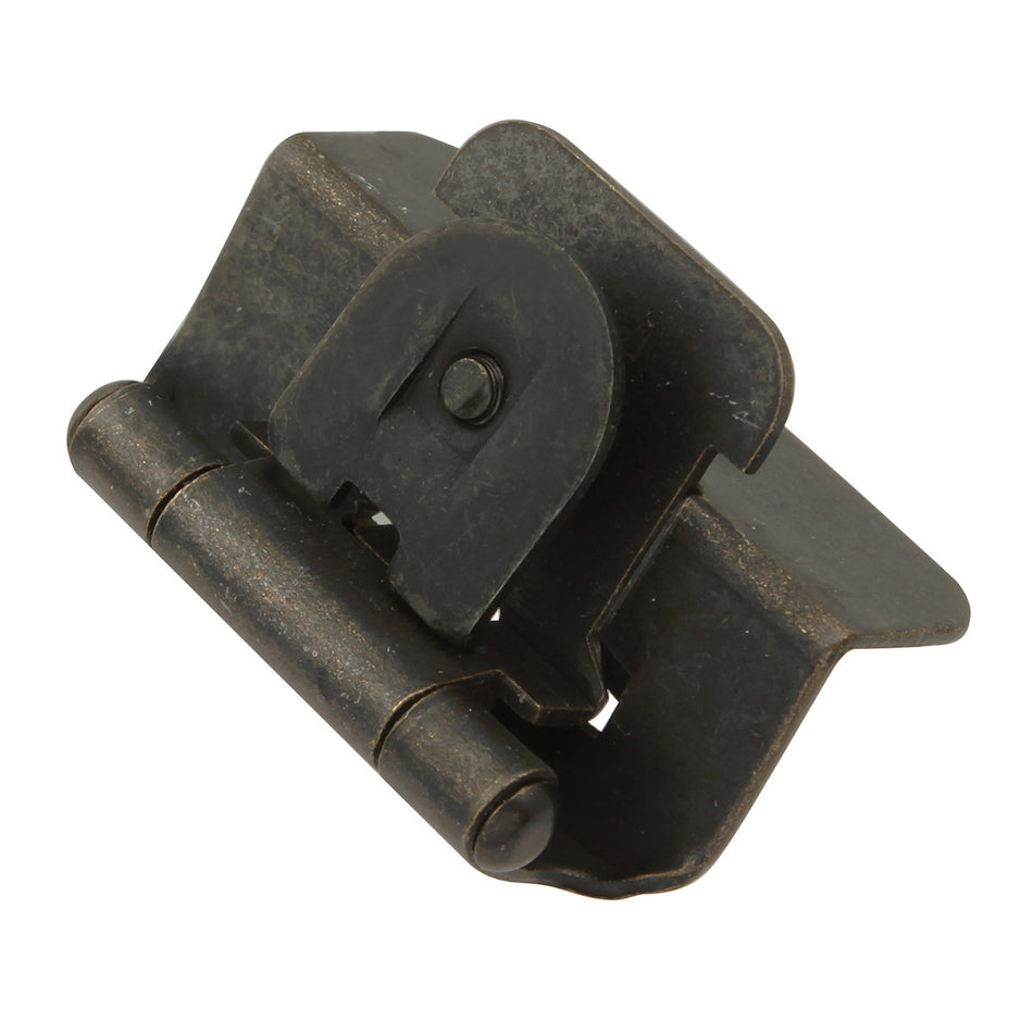 Hickory P5310-BI: Double Demountable Cabinet Hinge (pair) - Black Iron