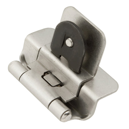 Hickory P5312-SN: Double Demountable Cabinet Hinge (pair) - Satin Nickel