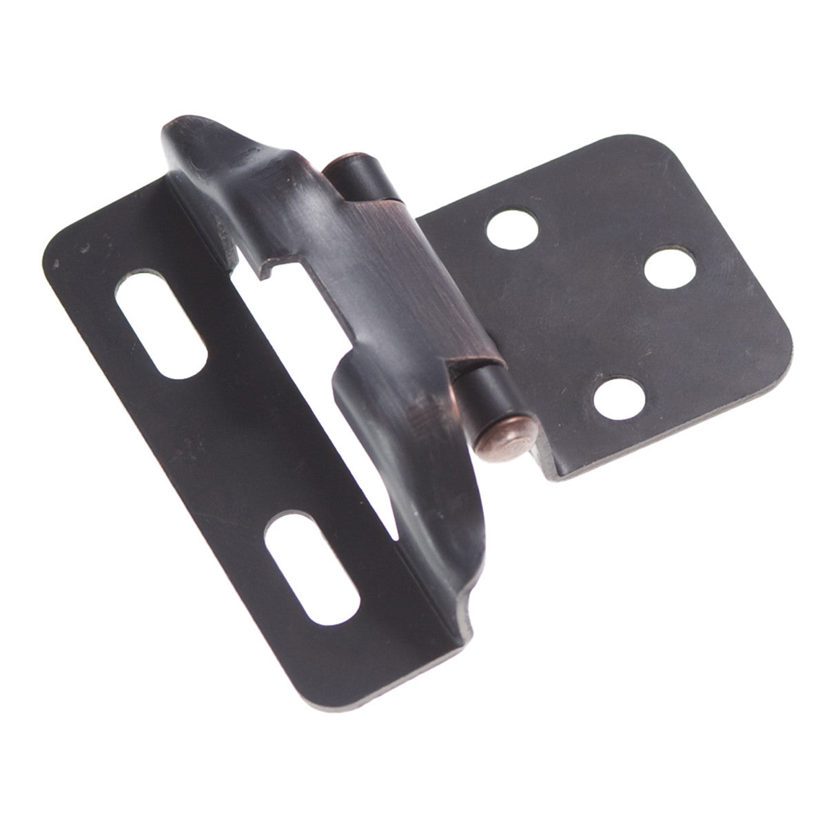 Hickory P60010F-VB: Semi-Concealed Self-Closing Cabinet Hinge (pair) - Vintage Bronze