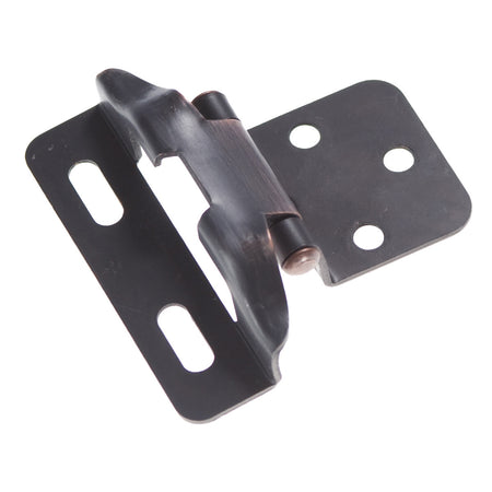 Hickory P60010F-VB: Semi-Concealed Self-Closing Cabinet Hinge (pair) - Vintage Bronze