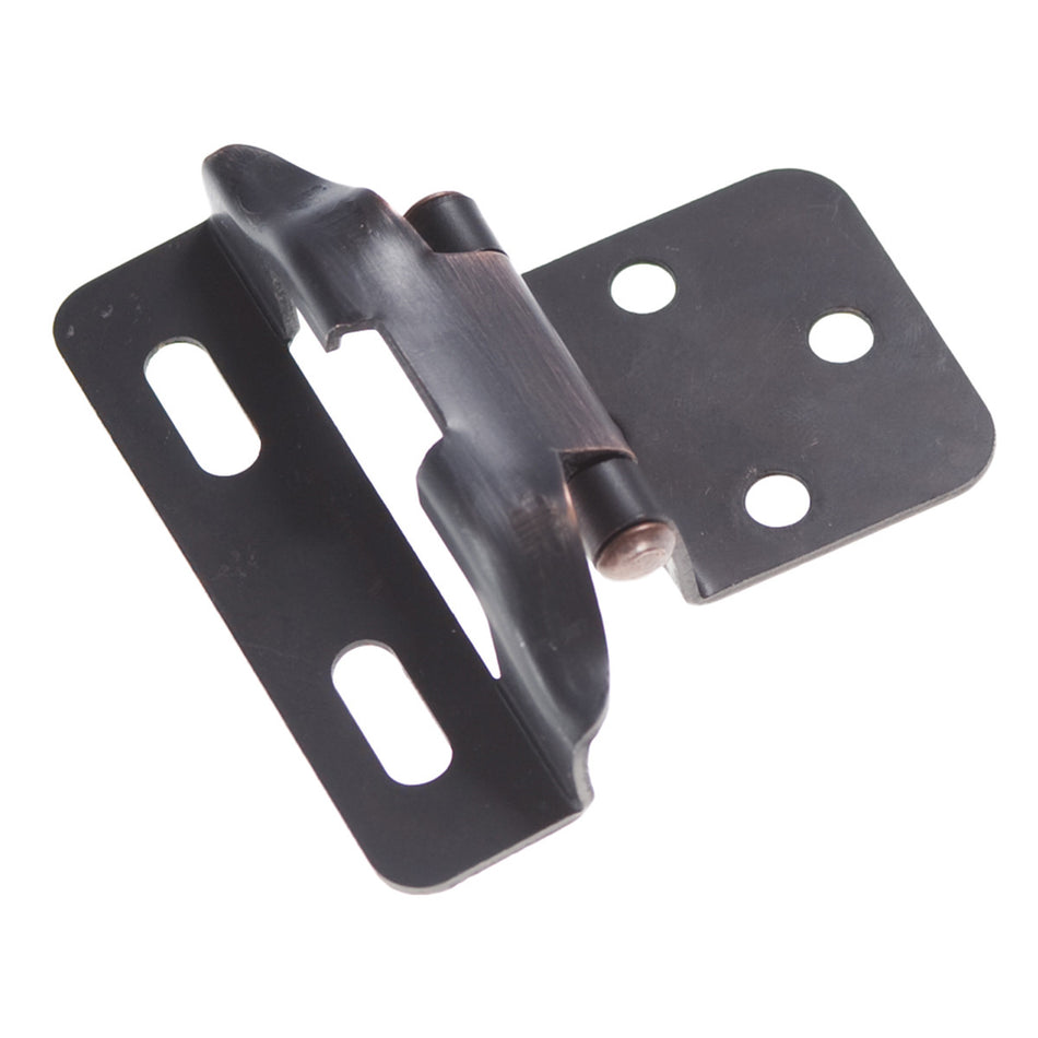 Hickory P60010F-VB: Semi-Concealed Self-Closing Cabinet Hinge (pair) - Vintage Bronze