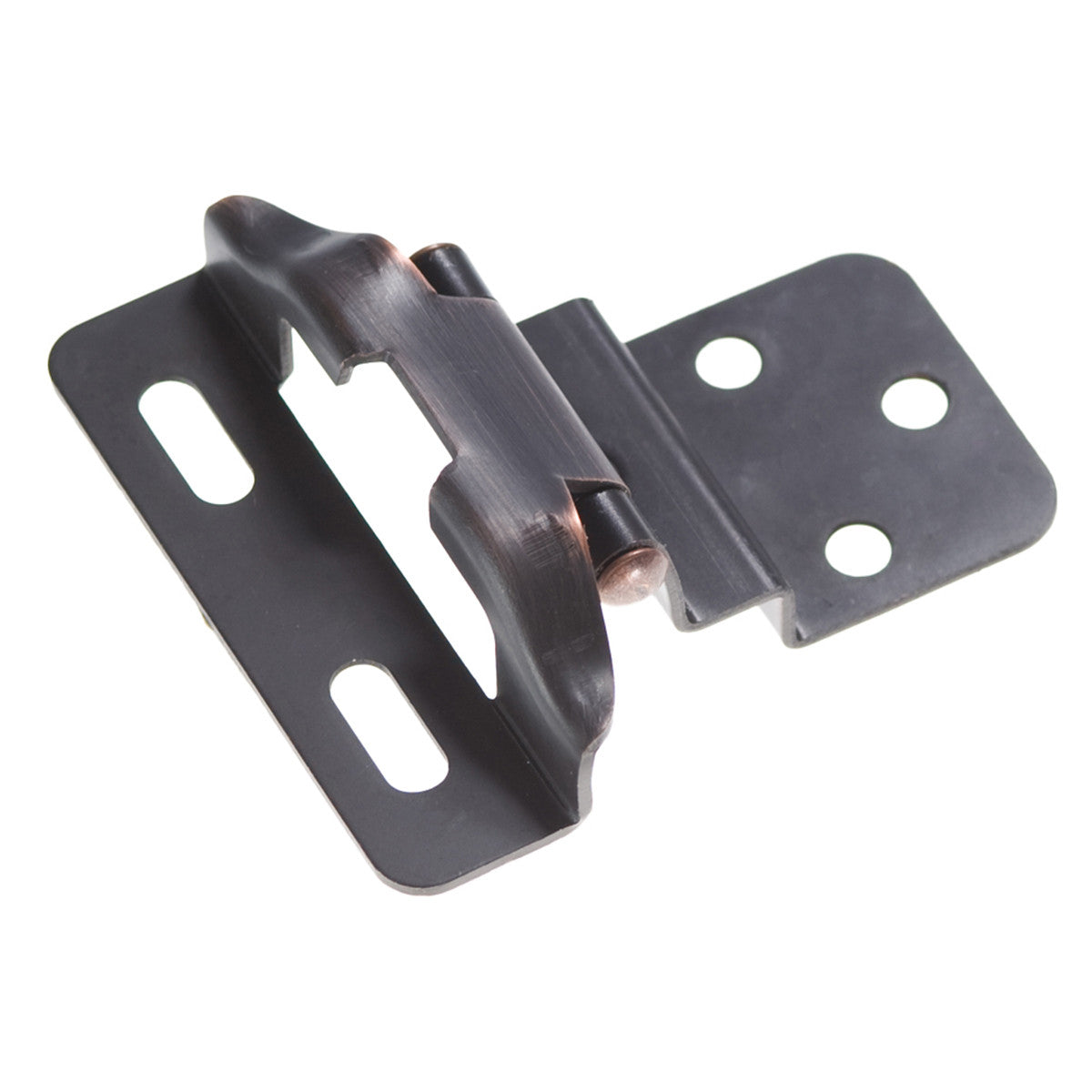 Hickory P61030F-VB: Semi-Concealed Self-Closing Cabinet Hinge (pair) - Vintage Bronze