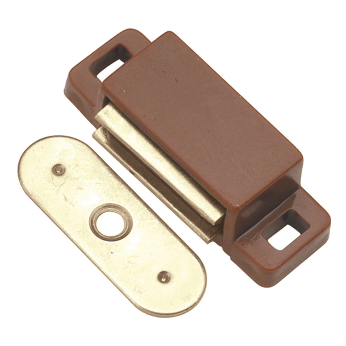 Hickory P650-STB: 1-1/2" cc Magnetic Cabinet Door Catch - Statuary Bronze