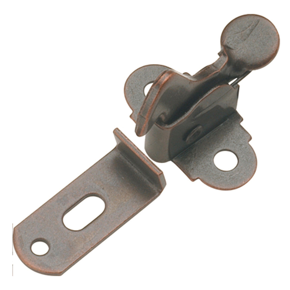 Hickory P654-STB: 5/8" cc Elbow Cabinet Door Catch - Statuary Bronze