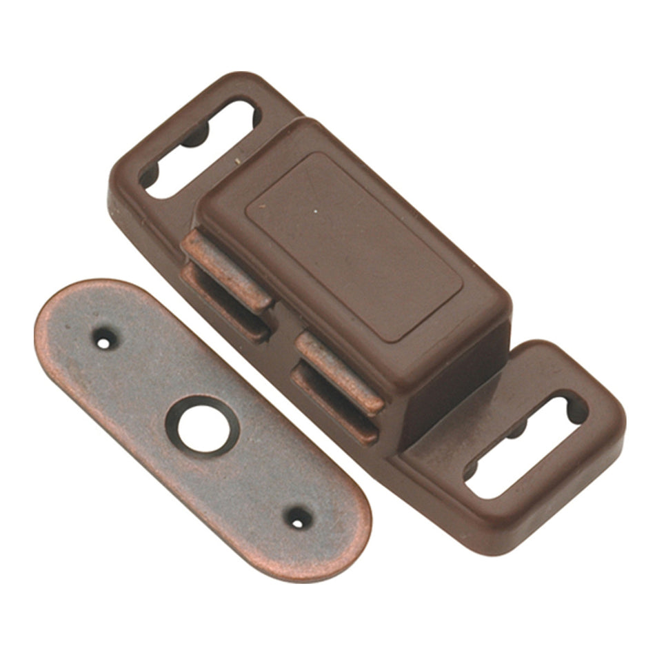 Hickory P659-STB: 1-1/2" cc Magnetic Cabinet Door Catch - Statuary Bronze