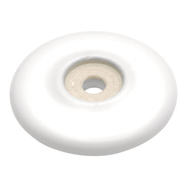Hickory P69-W: 2-1/16" English Cozy Round Backplate - White