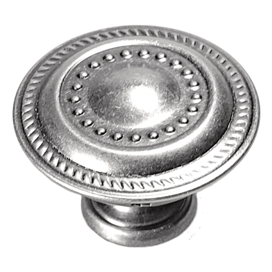 Hickory P8196-ST: 1-1/4" Manor House Cabinet Knob - Silver Stone