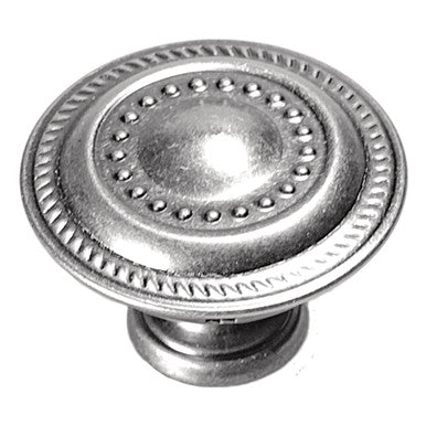 Hickory P8196-ST: 1-1/4" Manor House Cabinet Knob - Silver Stone