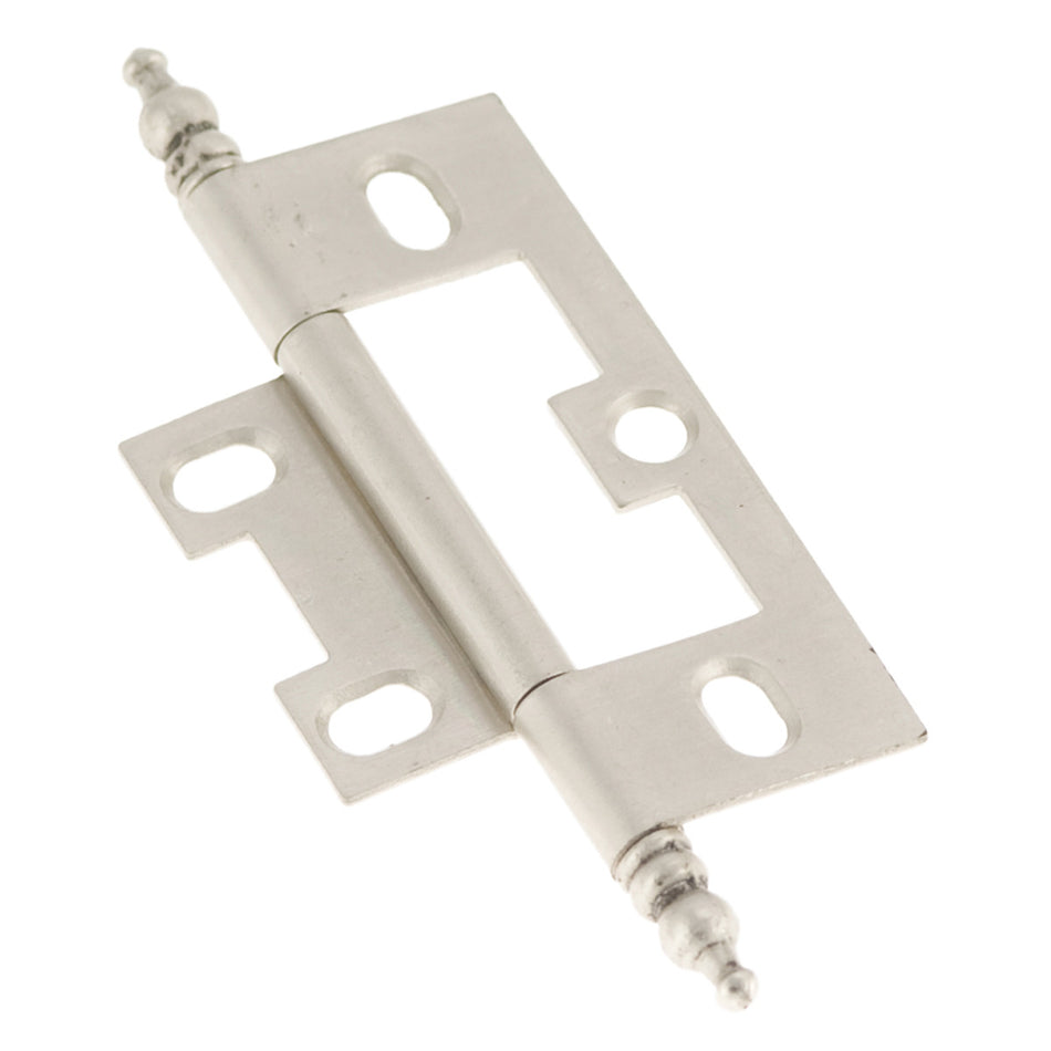 Hickory P8293-SN: Self-Mortise Cabinet Hinge (pair) - Satin Nickel