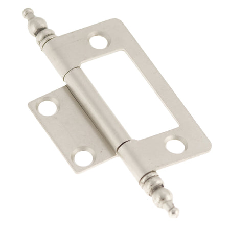 Hickory P8294-SN: Self-Mortise Cabinet Hinge (pair) - Satin Nickel