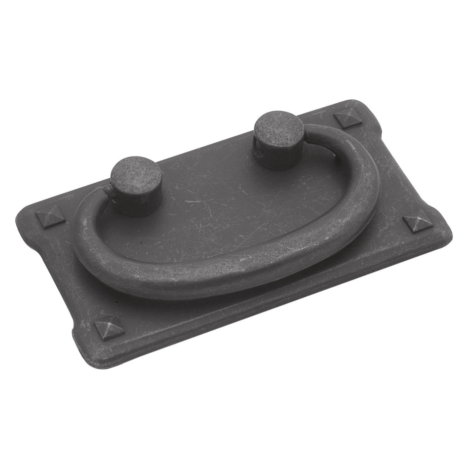 Hickory PA0721-BMA: 1.5" cc Old Mission Cabinet Pull - Black Mist Antique