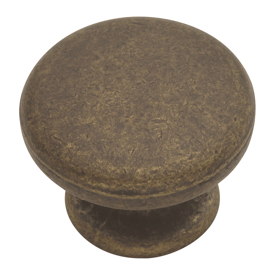 Hickory PA1216-WOA: 1-1/4" Oxford Antique Cabinet Knob - Windover Antique