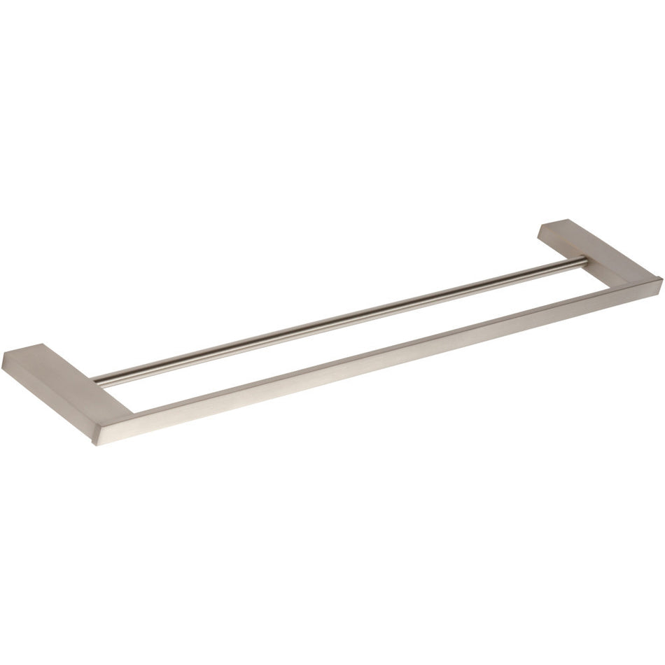 Atlas PADTB600-BRN: 22" cc Parker Double Towel Bar - Brushed Nickel