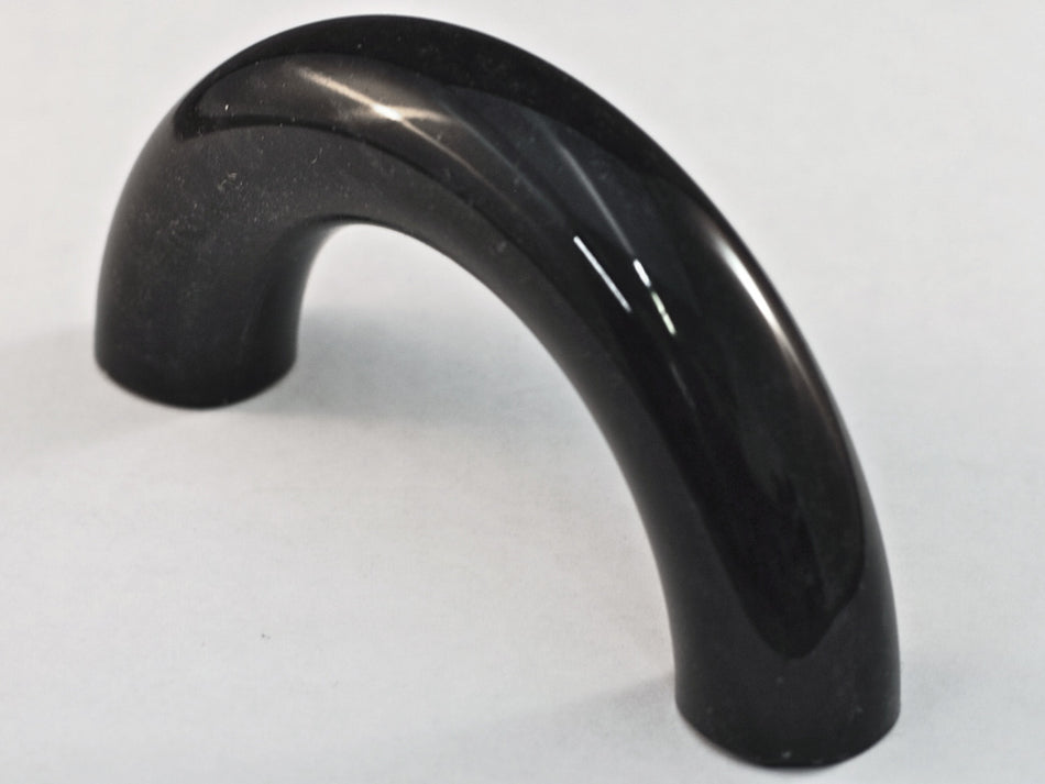 Cal Crystal PB-3: 3" cc Bow Marble Cabinet Pull - Black