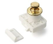 Sugatsune TLP-BB/PB: Round Push Knob Latch - Polished Brass
