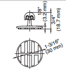 Sugatsune PC-SM2H: Fastmount Standard Profile Heavy Duty Surface Mount Clip (adhesive mount) - Mal