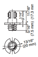 Sugatsune PC-VMX: Fastmount Standard Profile Heavy Duty Vario Self Tapping Clip - Male