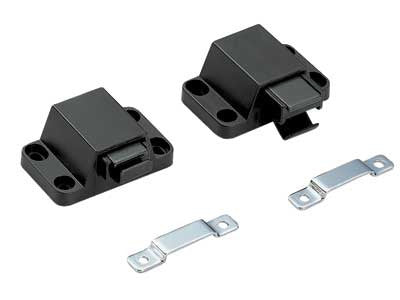 Sugatsune PR-21P/BLK: 43mm Non-Magnetic Touch Latch - Black