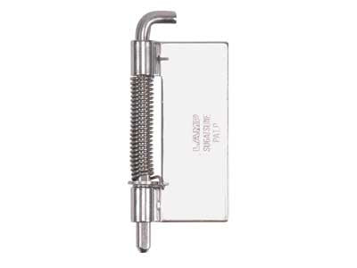 Sugatsune HG-PV60AC-L: Weld-on Spring Loaded Pivot Hinge (left) - Plain Stainless Steel