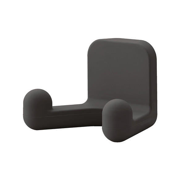 Sugatsune PXB-GR05-212-BL: 45mm Horizontal Double Wall Hook - Black
